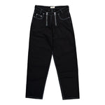 GmbH Wide Leg Trousers With Double Zip Black Pants Cyrus Detail View 1 | GATE