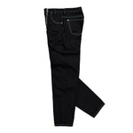 GmbH Wide Leg Trousers With Double Zip Black Pants Cyrus Detail View 3 | GATE