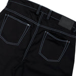 GmbH Wide Leg Trousers With Double Zip Black Pants Cyrus Detail View 5 | GATE