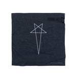 Rick Owens DRKSHDW Bandana Black / Milk Bandana DA01F4471 SCAEP3 0911 Detail View 1 | GATE
