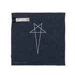 Rick Owens DRKSHDW Bandana Black / Milk Bandana DA01F4471 SCAEP3 0911 Detail View 2 | GATE
