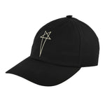 Rick Owens DRKSHDW Baseball Cap Black Basecap DA01F4478 TEEM8 0908 Detail View 1 | GATE
