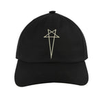 Rick Owens DRKSHDW Baseball Cap Black Basecap DA01F4478 TEEM8 0908 Detail View 4 | GATE
