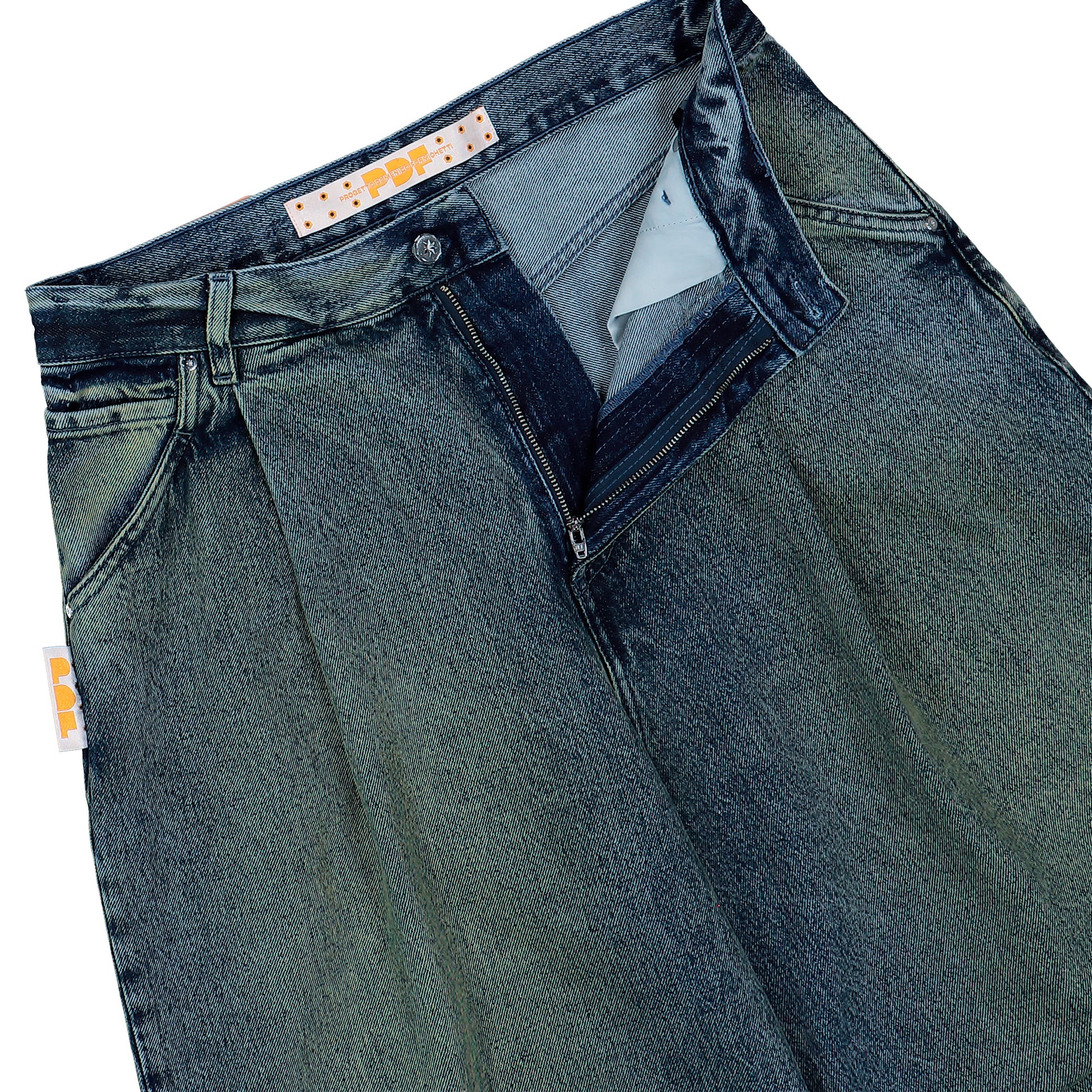 PDF Fat Angelo Wash2 Denim DFM03021DF106WASH2 Detail View 4 | GATE
