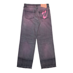 PDF Rich Kid Jeans Pink Denim Pant DFM03032DF119WHBLK / Pink Close-up | Overkill
