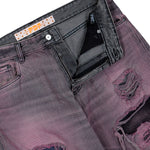 PDF Rich Kid Jeans Pink Denim Pant DFM03032DF119WHBLK / Pink Detail View 1 | Overkill
