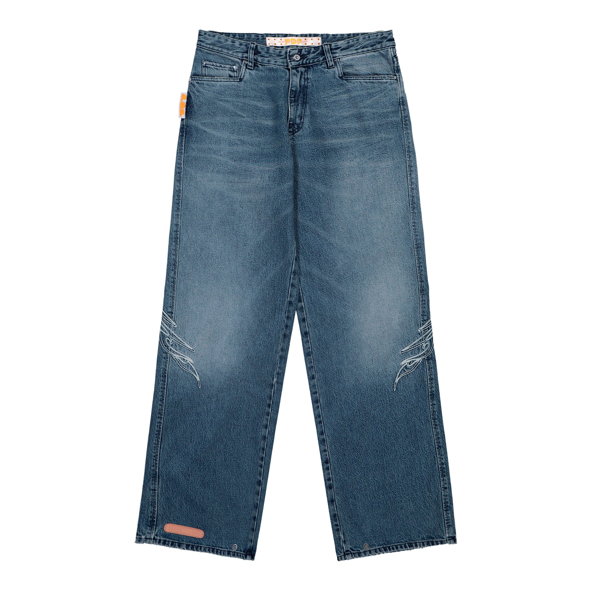 PDF Rich Kid Jeans Blue Wash Denim Pant DFM03032DF121WHBLU / Blue Wash | Overkill
