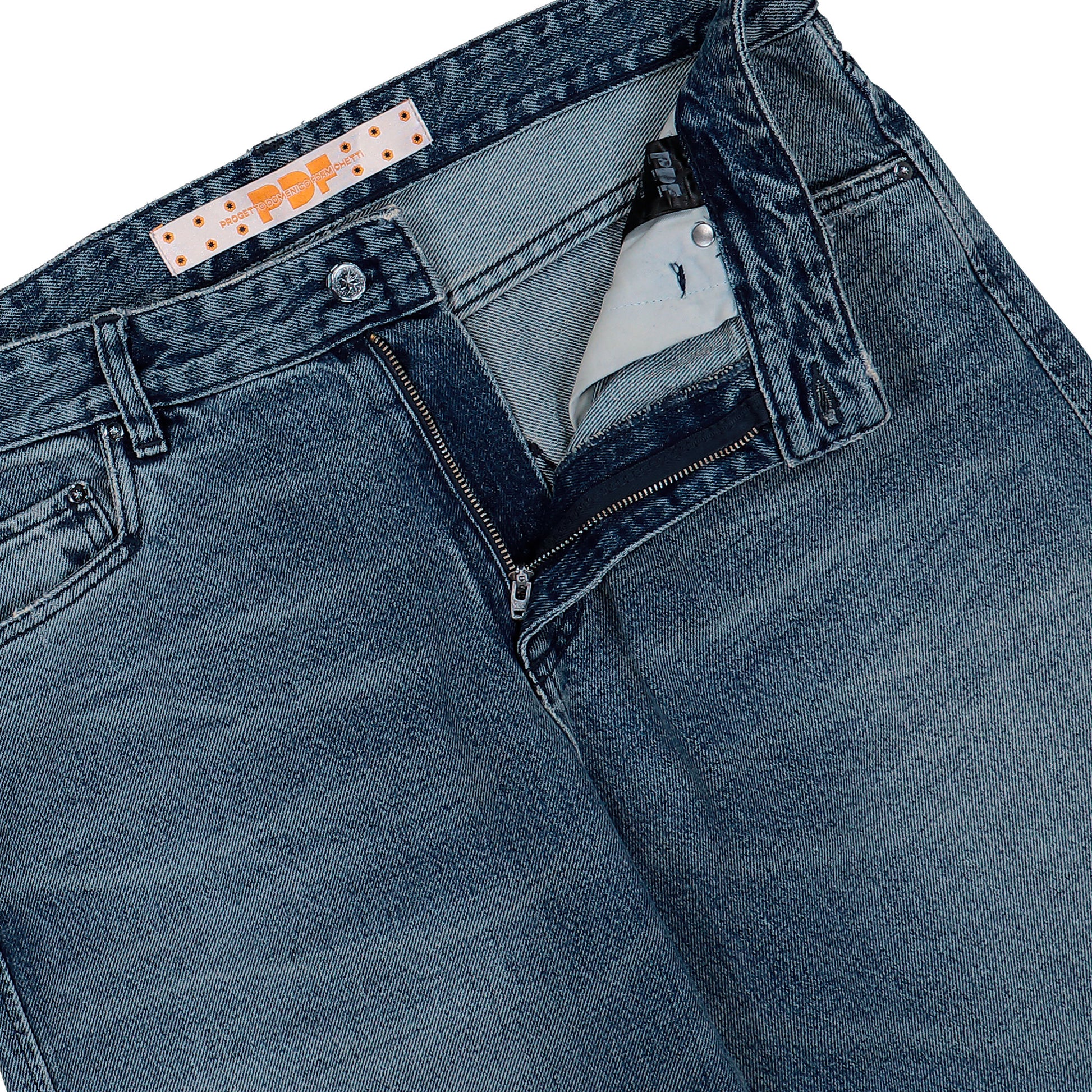 PDF Rich Kid Jeans Blue Wash Denim Pant DFM03032DF121WHBLU / Blue Wash Detail View 1 | Overkill
