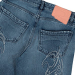 PDF Rich Kid Jeans Blue Wash Denim Pant DFM03032DF121WHBLU / Blue Wash Detail View 2 | Overkill
