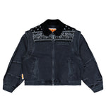 PDF Cape Jacket Black Wash Denim Jacket DFM09027DF119WHBLK / Black Wash | Overkill
