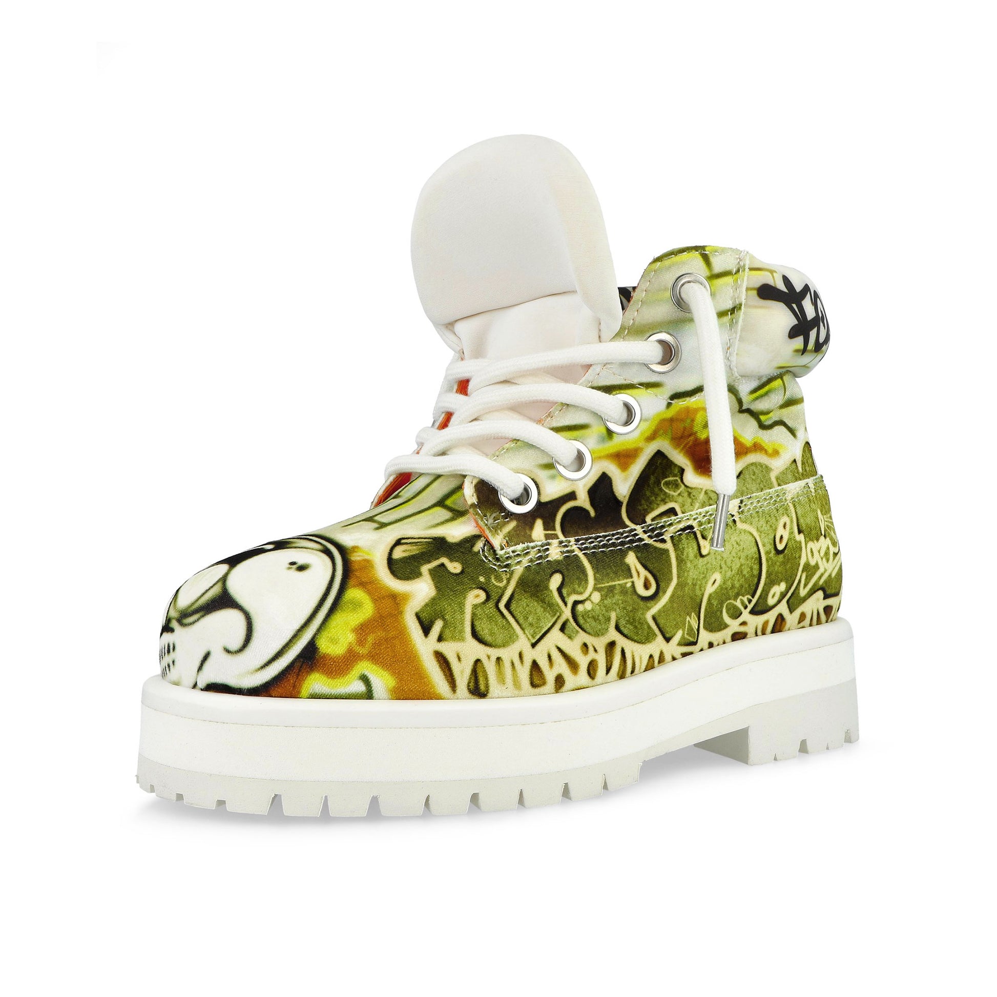 PDF Strada Low Graffiti Yellow Boots DFM45012S0010PXG Detail View 4 | GATE