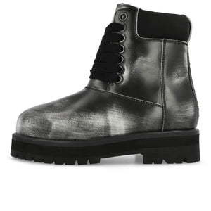 PDF Strada G Brushed Black Boots DFM45021S0010PX Detail View 1 | GATE