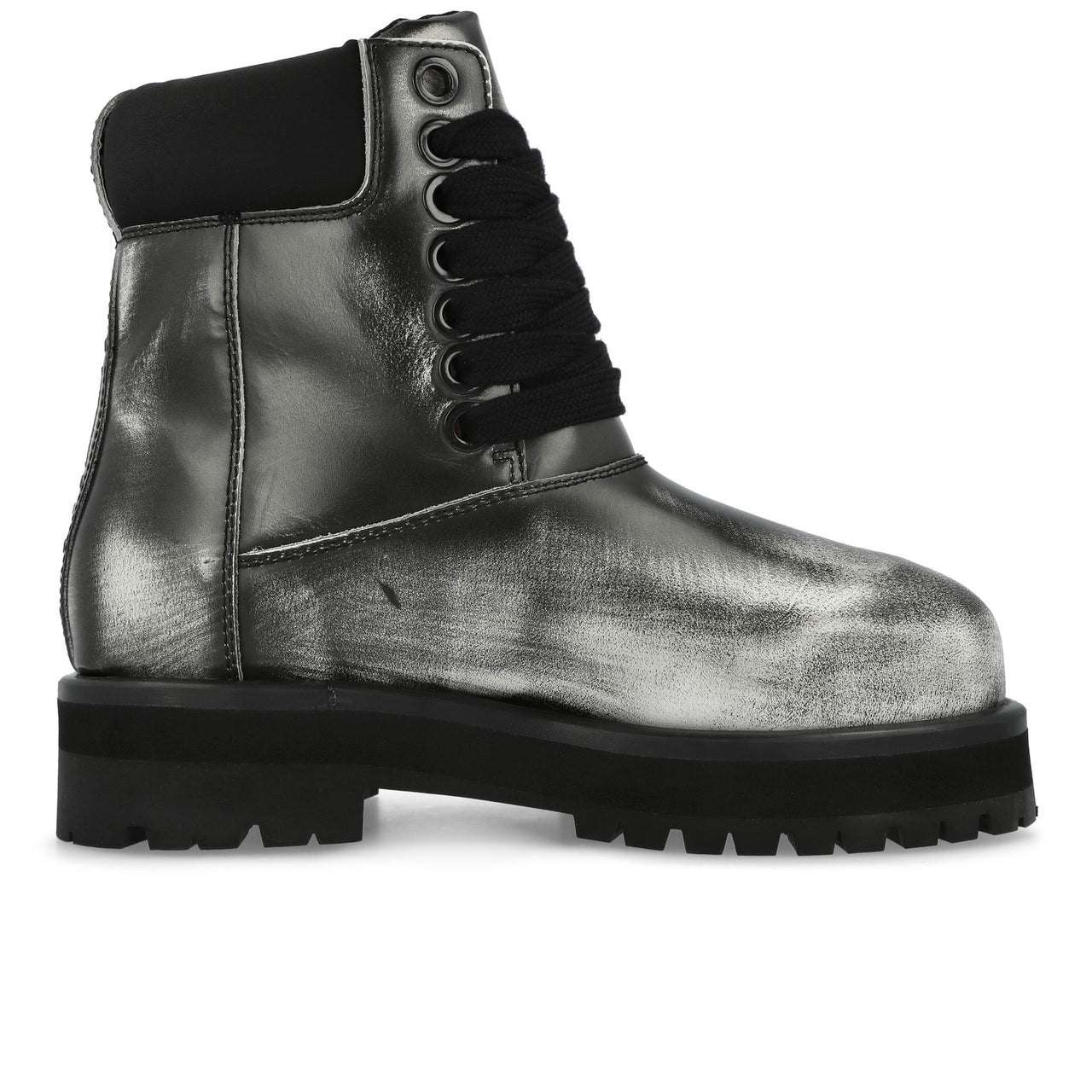 PDF Strada G Brushed Black Boots DFM45021S0010PX Detail View 1 | GATE