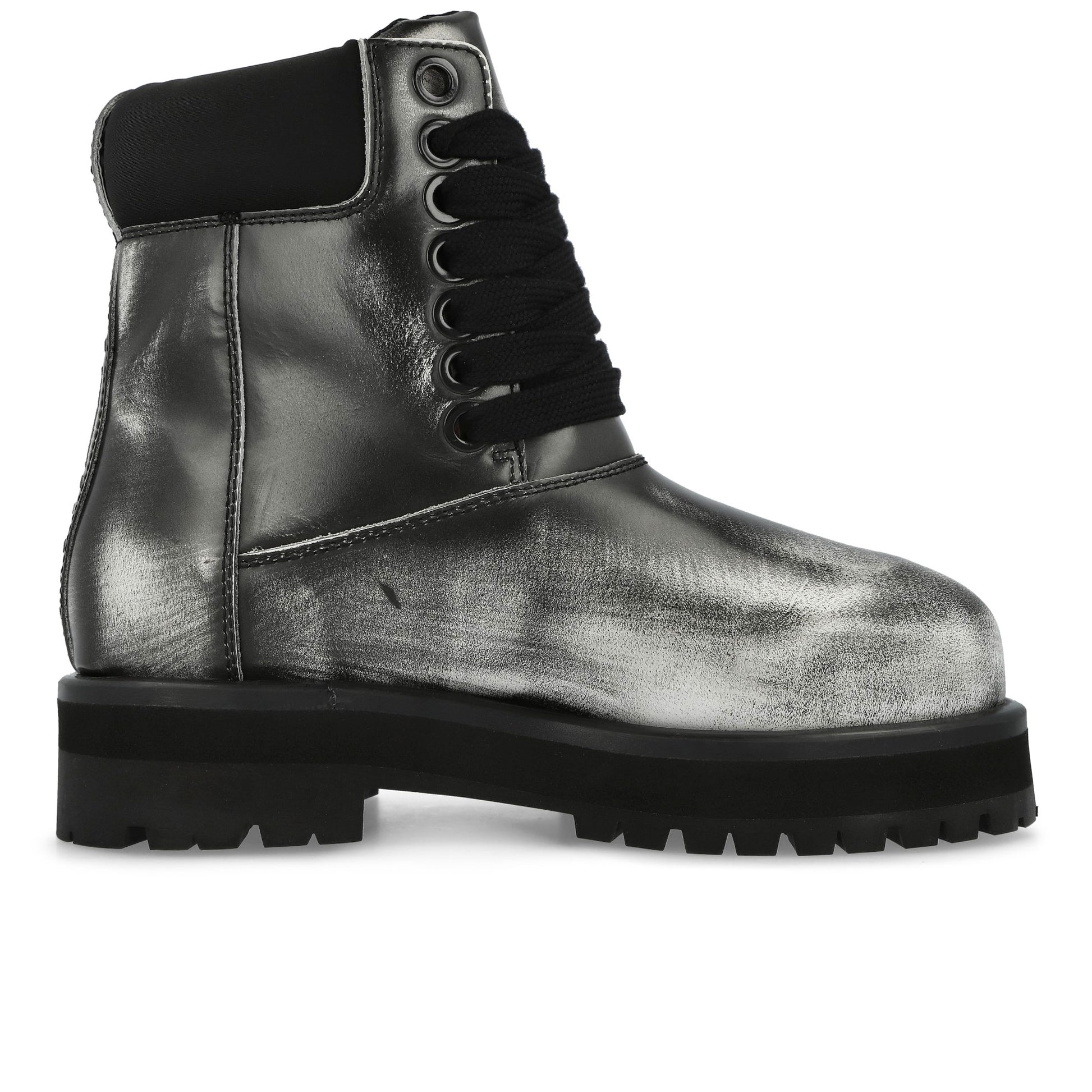 PDF Strada G Brushed Black Boots DFM45021S0010PX Detail View 2 | GATE