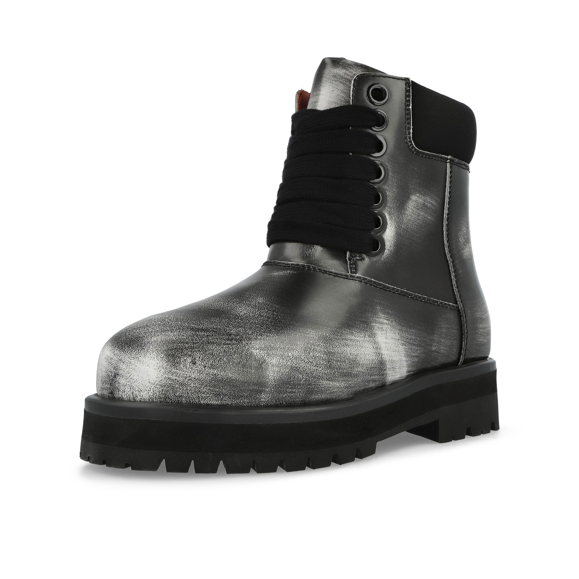 PDF Strada G Brushed Black Boots DFM45021S0010PX Detail View 4 | GATE