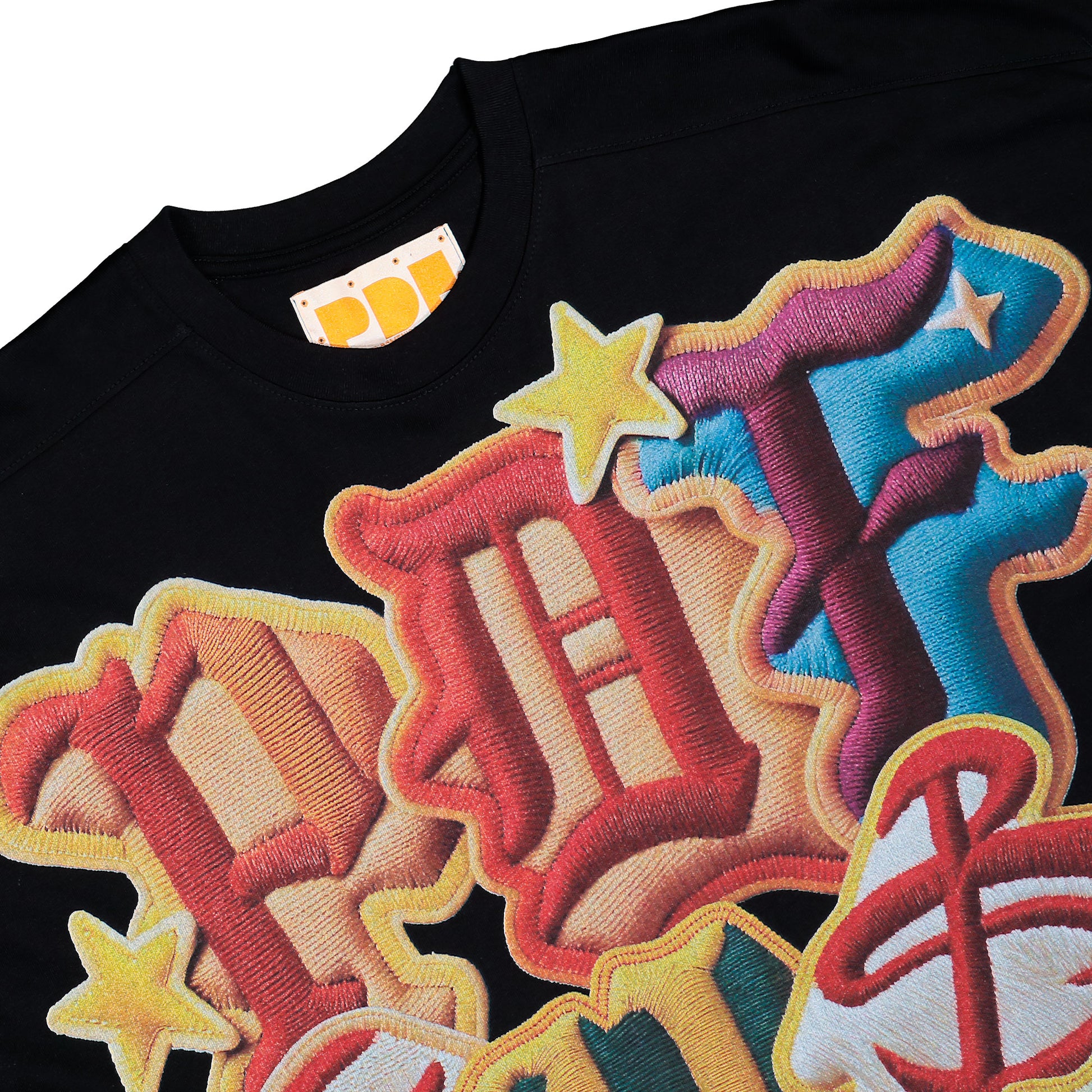 PDF The Boy PDF Color Tee Black T-Shirt DFM54029TJ110BK/PC / Black Detailfoto | Overkill
