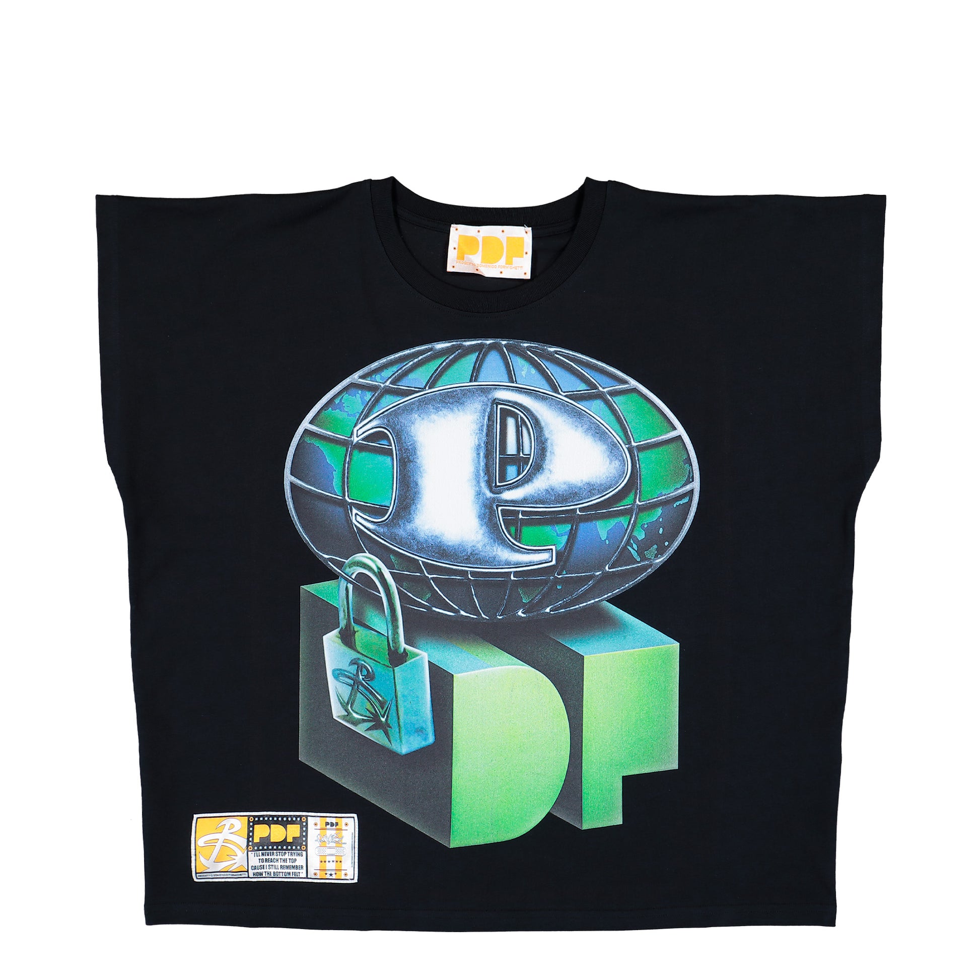 PDF Skinny Barti PDF World Black T-Shirts DFM54033TJ112WORLD Detail View 1 | GATE
