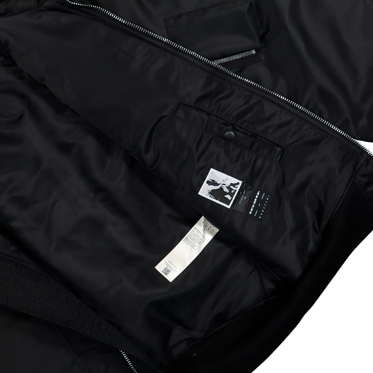 Rick Owens DRKSHDW Flyers Jacket Black Jackets DL02F2791 NYJP 09 Detail View 6 | GATE