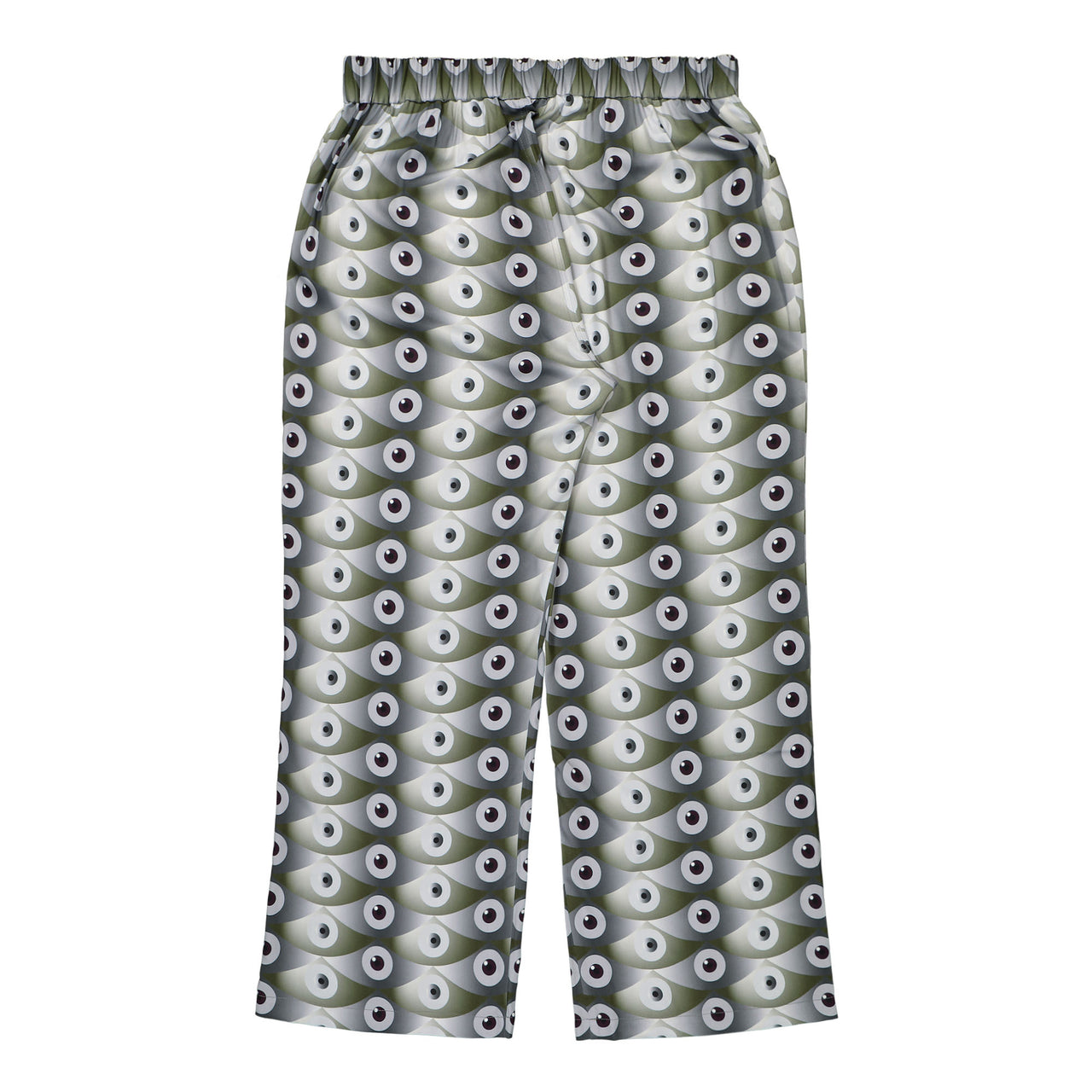 Dogu Eye Print Wide Leg Trousers With Eye Print