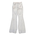 Rick Owens DRKSHDW Slivered Bootcut Milk Wash Denim Pant DS01F4304 DMWSH 51 Detail View 1 | GATE
