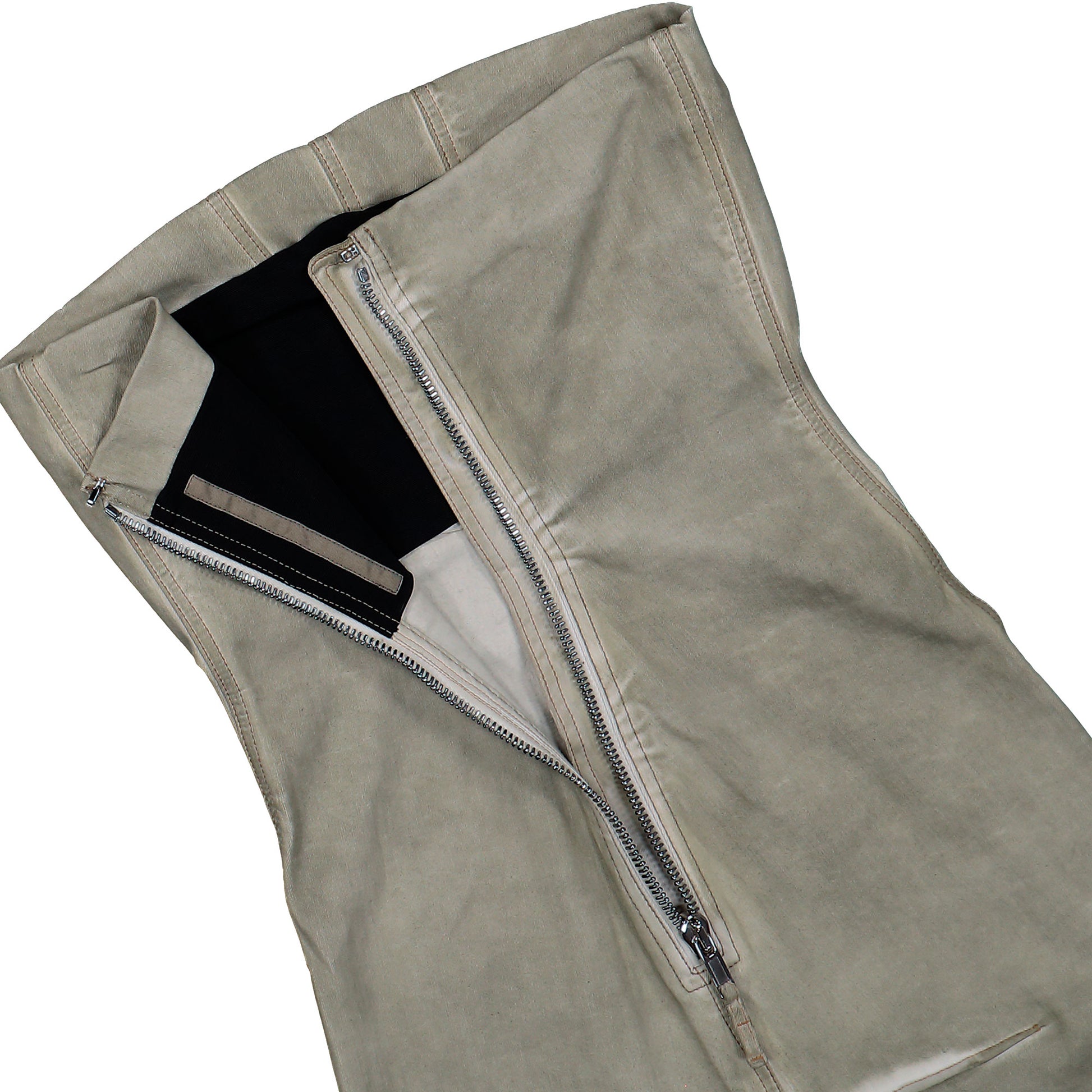 Rick Owens DRKSHDW Sliced Bustier Dress Sand Dresses DS01F4514 SDSN 138 Detail View 4 | GATE