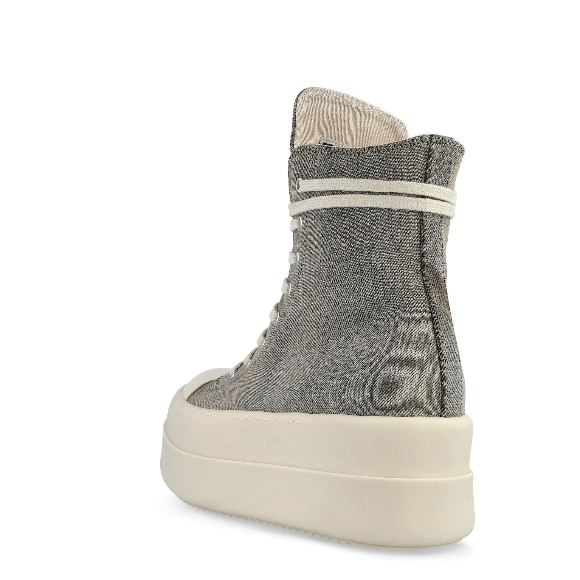 Rick Owens DRKSHDW Mega Bumper Sneaks Dust / Milk / Milk Sneaker DS01F4831 DST 3411 Detail View 3 | GATE