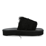 Rick Owens DRKSHDW Slide Black / Black Slides DS01F4855 SLASH 99 Detail View 2 | GATE
