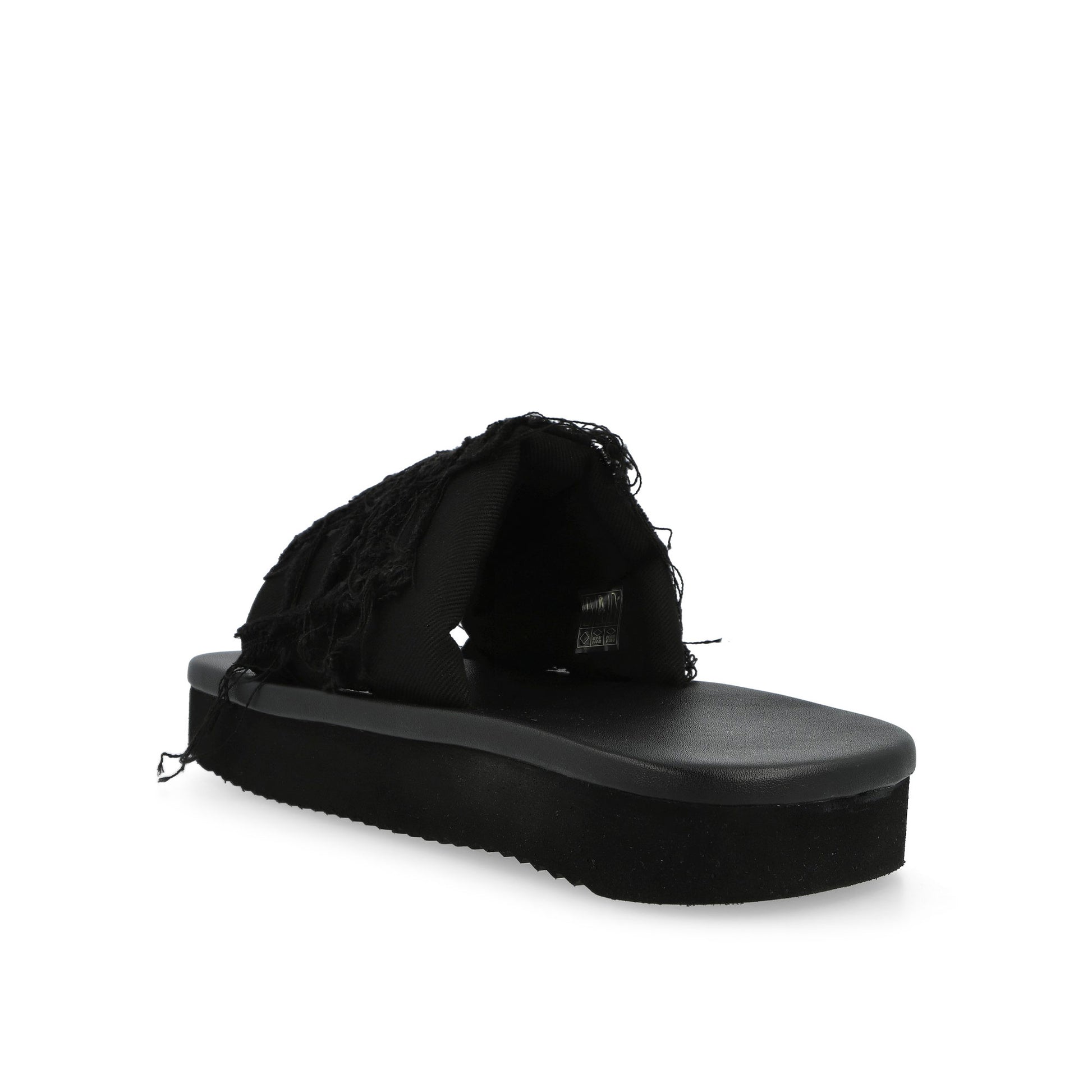 Rick Owens DRKSHDW Slide Black / Black Slides DS01F4855 SLASH 99 Detail View 3 | GATE
