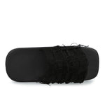 Rick Owens DRKSHDW Slide Black / Black Slides DS01F4855 SLASH 99 Detail View 5 | GATE

