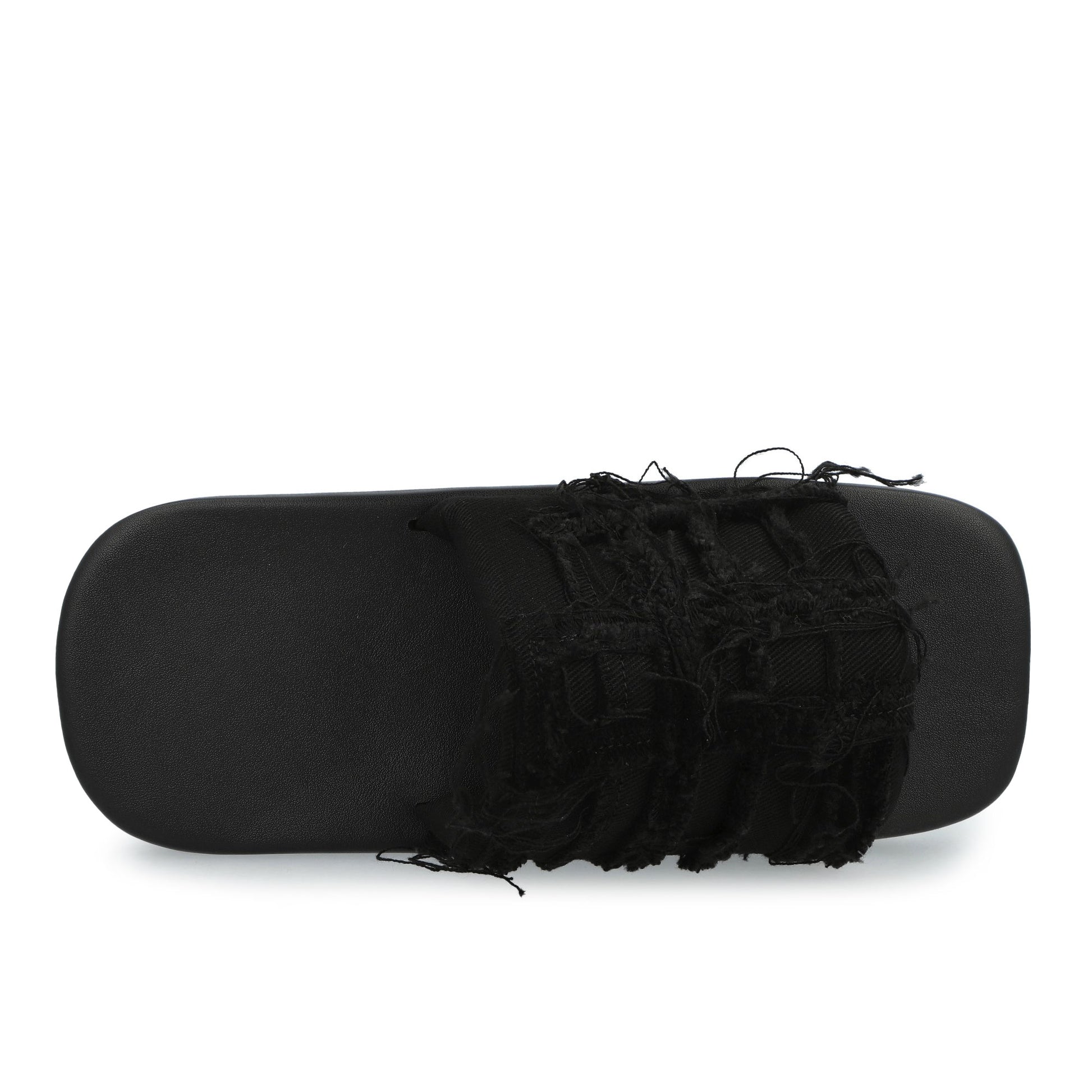 Rick Owens DRKSHDW Slide Black / Black Slides DS01F4855 SLASH 99 Detail View 5 | GATE
