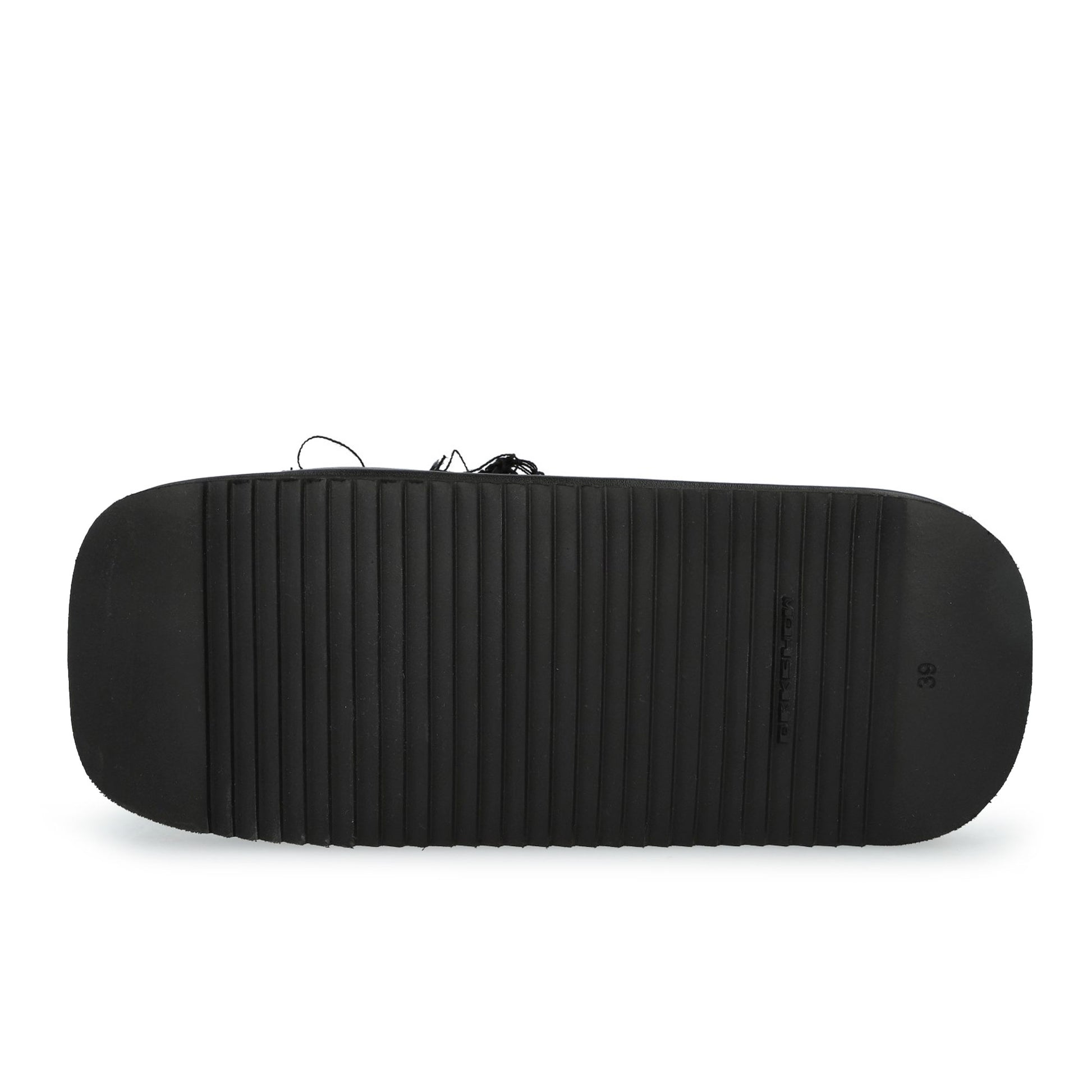 Rick Owens DRKSHDW Slide Black / Black Slides DS01F4855 SLASH 99 Detail View 6 | GATE
