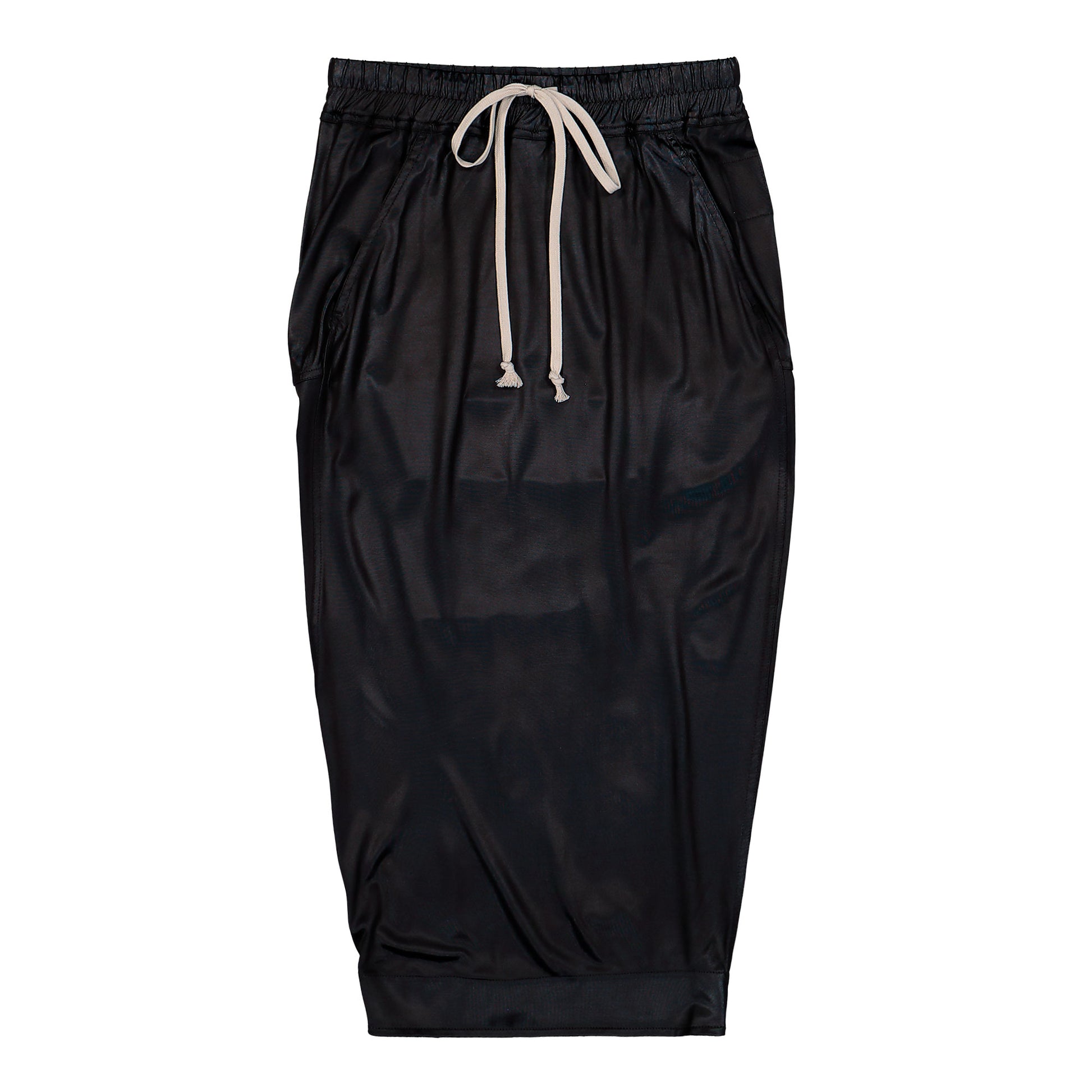 Rick Owens DRKSHDW Pull On Pillar Skirt Knee Black Skirt DS01F4322 JL 09 Detail View 1 | GATE
