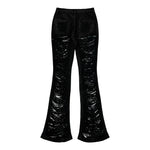 Rick Owens DRKSHDW Bolan Bootcut Black Denim DS02F6311 BBSH 09 Detail View 2 | GATE
