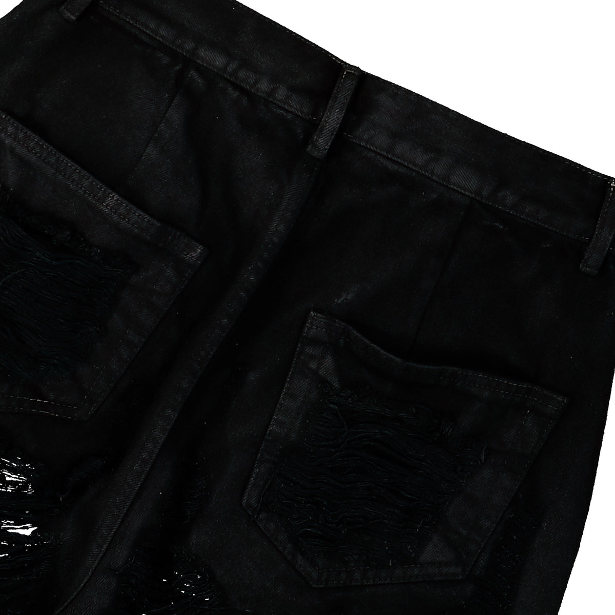 Rick Owens DRKSHDW Bolan Bootcut Black Denim DS02F6311 BBSH 09 Detail View 5 | GATE