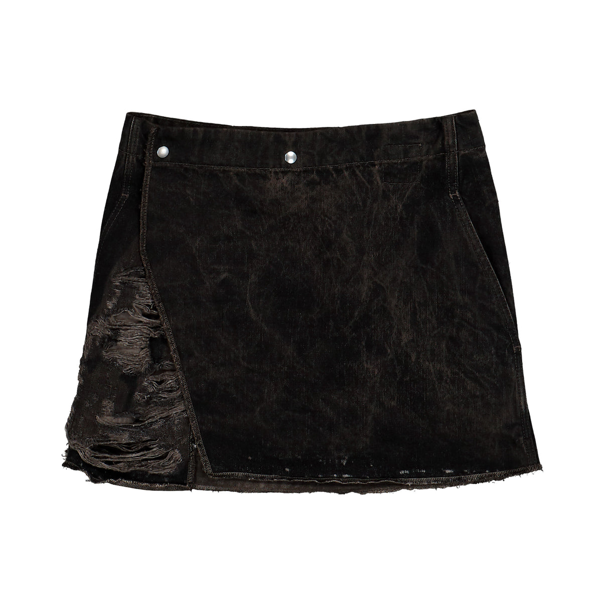 Rick Owens DRKSHDW Wrap Mini Dust Skirts DS02F6345 DRKSH 34 Detail View 1 | GATE