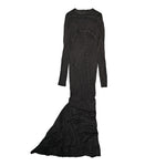 Rick Owens DRKSHDW Simple Edfu Gown Faded Black Dresses DS02F6512 BHD 139 Detail View 1 | GATE