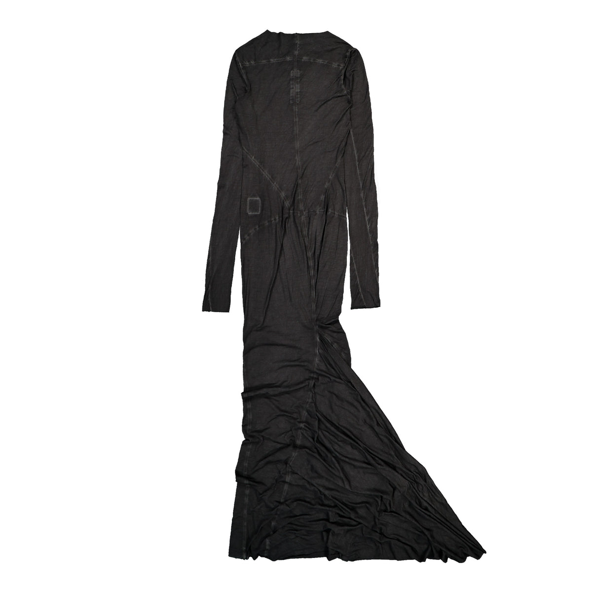 Rick Owens DRKSHDW Simple Edfu Gown Faded Black Dresses DS02F6512 BHD 139 Detail View 2 | GATE