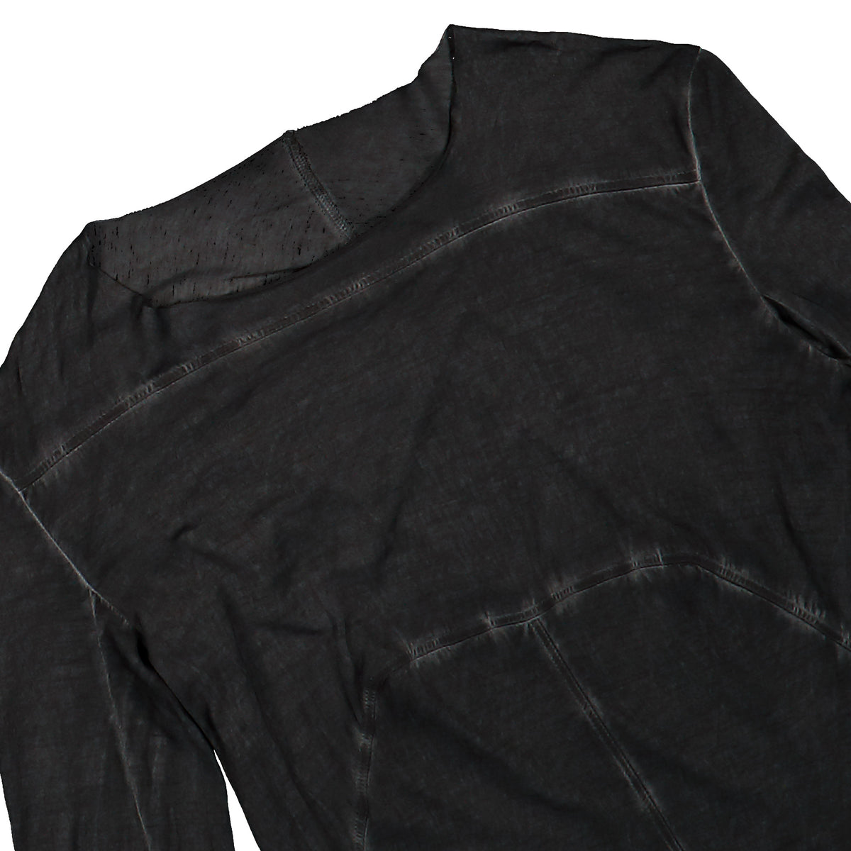Rick Owens DRKSHDW Simple Edfu Gown Faded Black Dresses DS02F6512 BHD 139 Detail View 3 | GATE