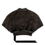 Rick Owens DRKSHDW Hooded Cropped Flight Dark Dust Jackets DS02F6722 NBFD 78 Detail View 2 | GATE
