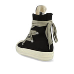 Rick Owens Megalace Sneaks Black / Milk / Milk sneaker DS02F6809 DOW1 911 Detail View 3 | GATE
