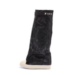 Rick Owens Elephant Boot Black / Milk / Milk Boot DS02F6813 BMC 911  Detail View 1 | GATE
