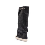 Rick Owens Elephant Boot Black / Milk / Milk Boot DS02F6813 BMC 911  Detail View 3 | GATE
