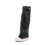 Rick Owens Elephant Boot Black / Milk / Milk Boot DS02F6813 BMC 911  Detail View 4 | GATE
