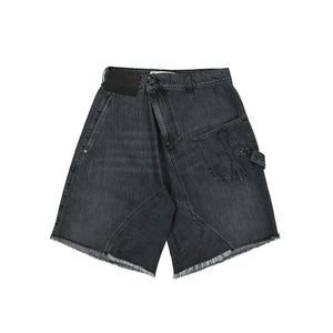 JW Anderson Twisted Workwear Shorts Grey Detail view 1 | Gate