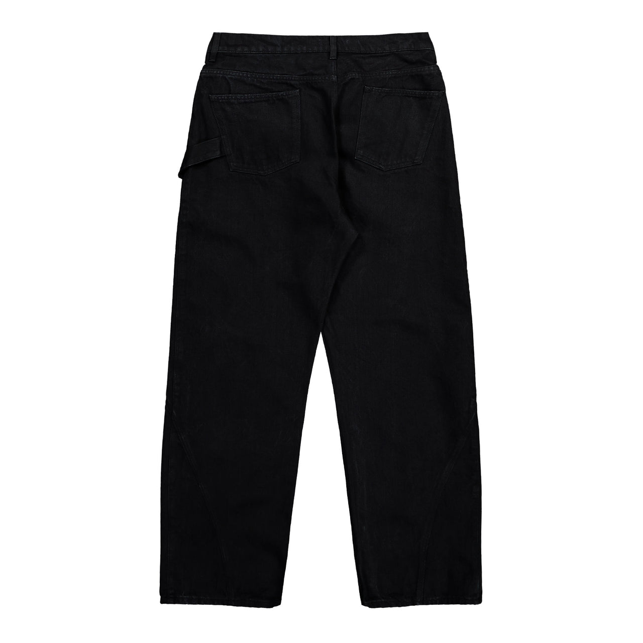 JW Anderson Twisted Workwear Jeans Black Denim DT0110-PG1595-999 / Black Detail View 1 | GATE
