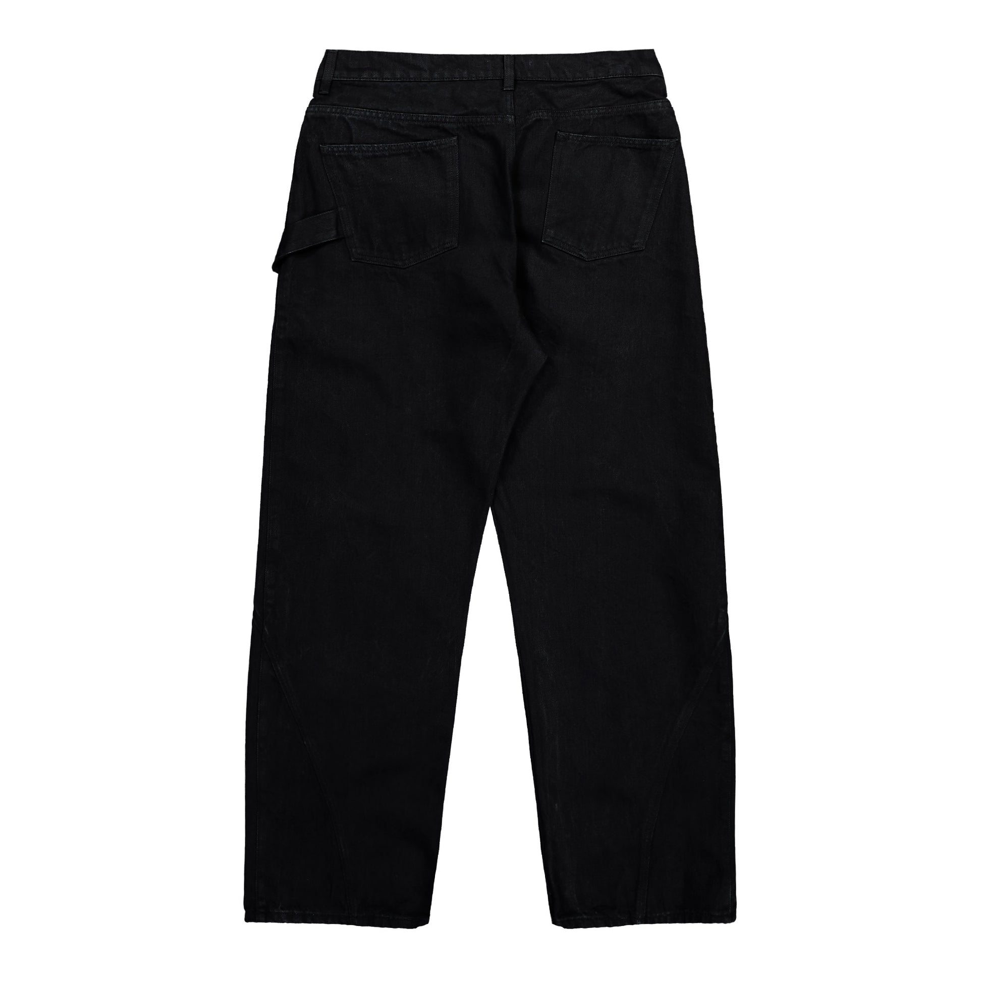 JW Anderson Twisted Workwear Jeans Black Denim DT0110-PG1595-999 / Black Detail View 2 | GATE

