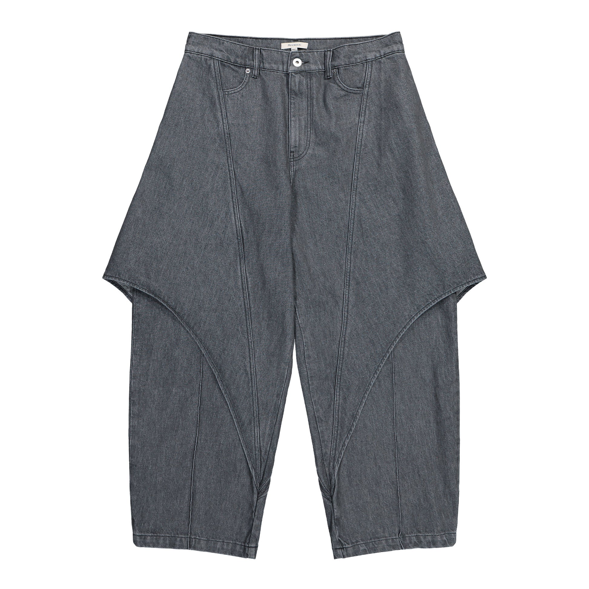 JW Anderson Cropped Sculptural Jaens Light Grey Denim DT0122-PG1837-906 / Light Grey Detail View 1 | GATE
