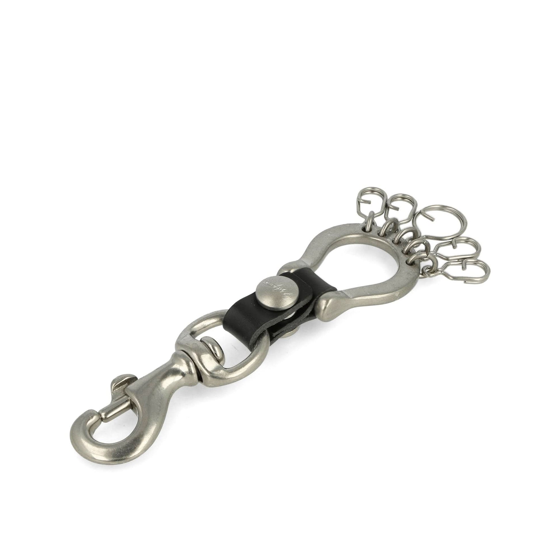Yohji Yamamoto "Discord" Hourse Shoe Key Ring Silver Detail view 2 | Gate