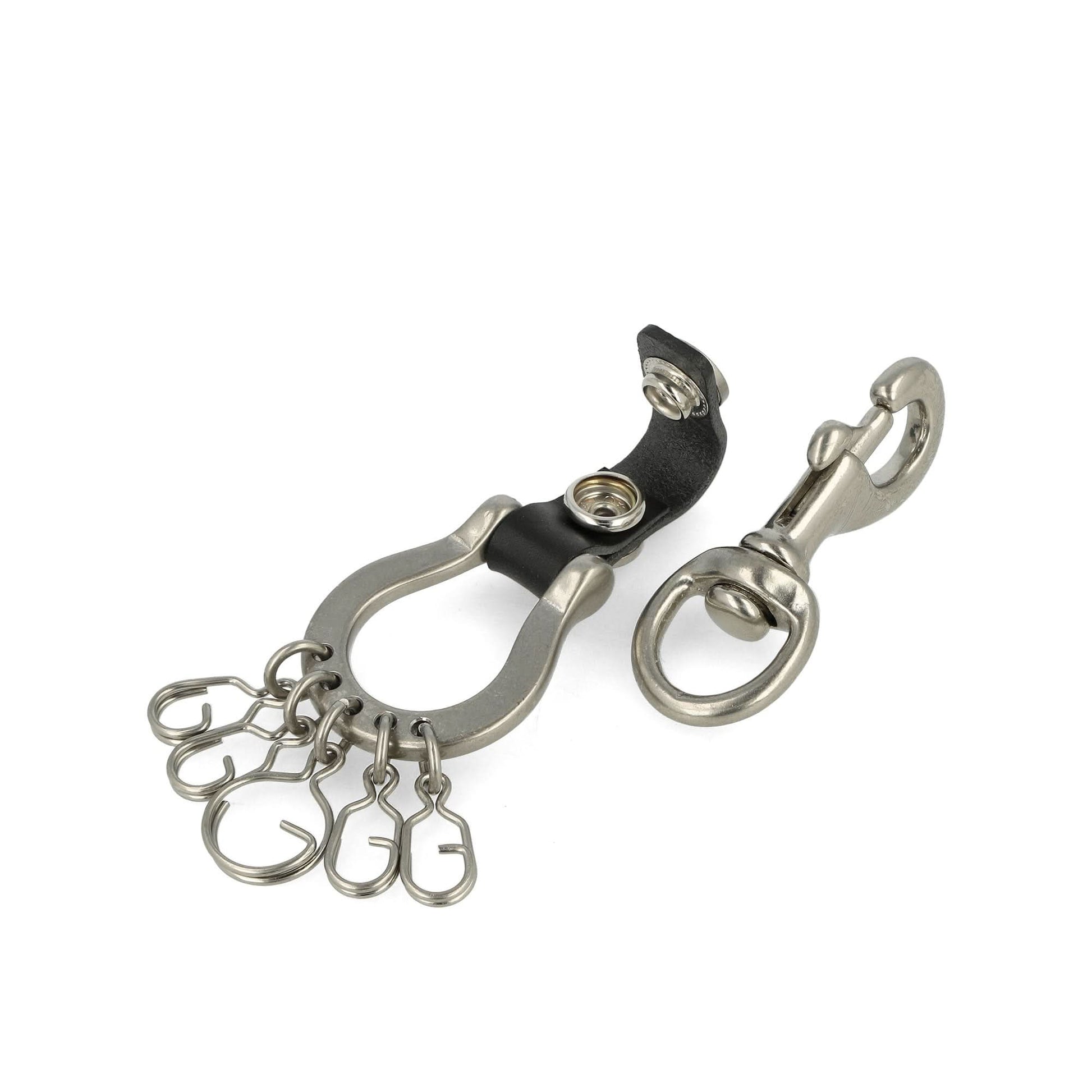 Yohji Yamamoto "Discord" Hourse Shoe Key Ring Silver Detail view 5 | Gate