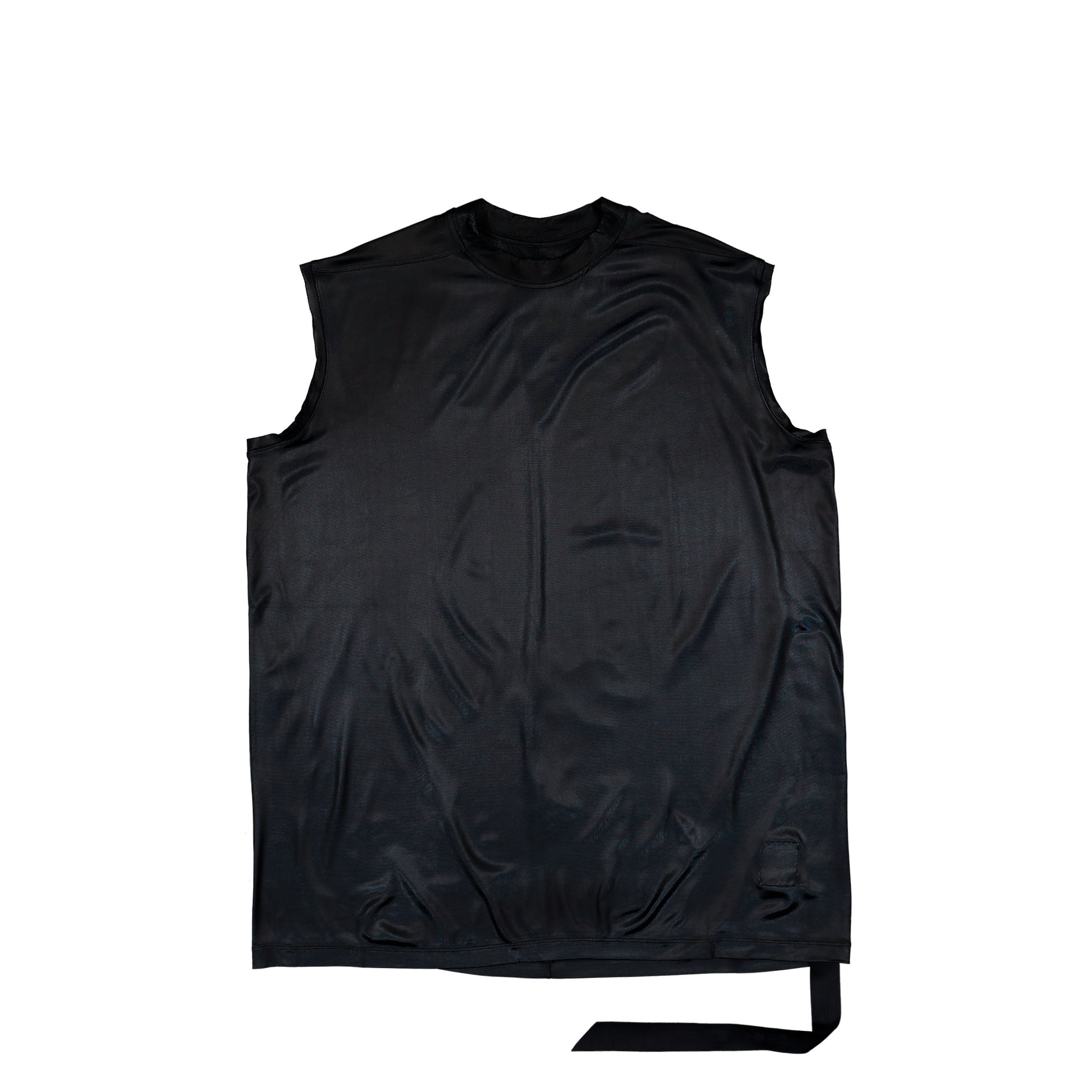 Rick Owens DRKSHDW Tarp T Black Tank Top DU01F4158 JL 09 Detail View 1 | GATE
